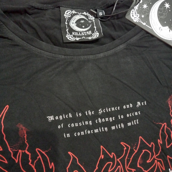 SOLD @ MARKET Killstar magick dark lord bell sleeve gothic top! Nwt! FINAL PRICE - Picture 3 of 14